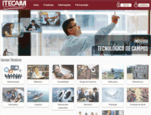 Tablet Screenshot of itecam.com.br